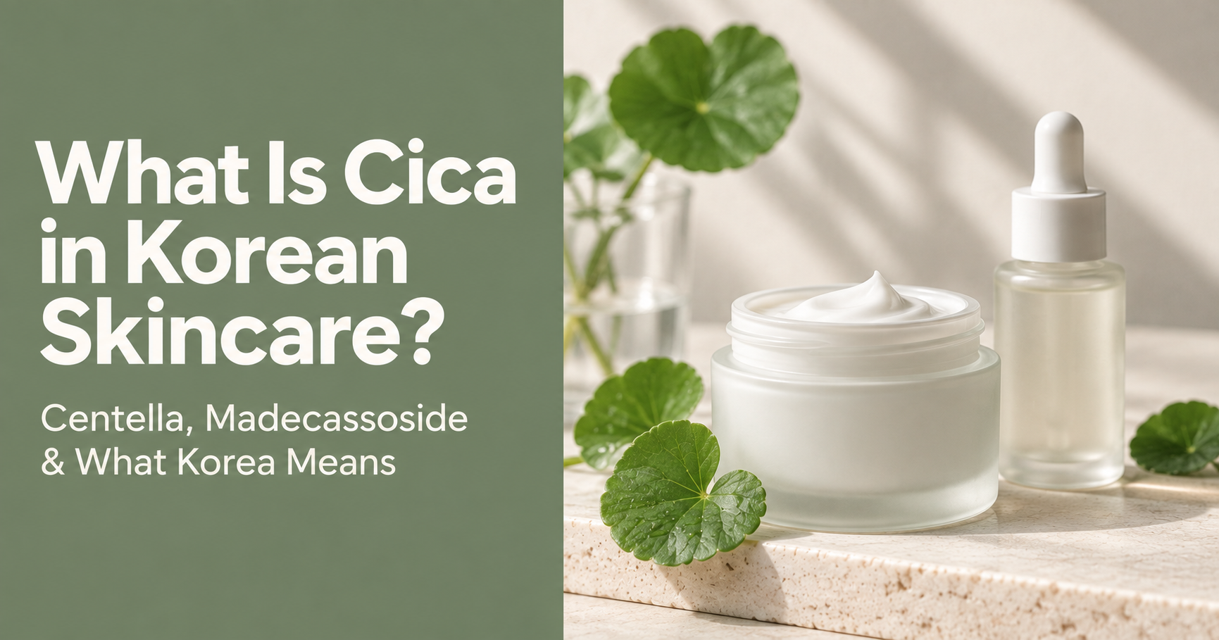 What is cica in Korean skincare? A guide to Centella, madecassoside, and Korean cica products.